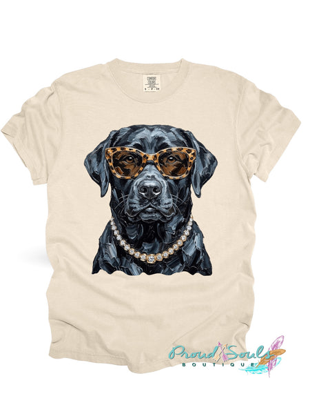 Glam Black Lab Tee PO