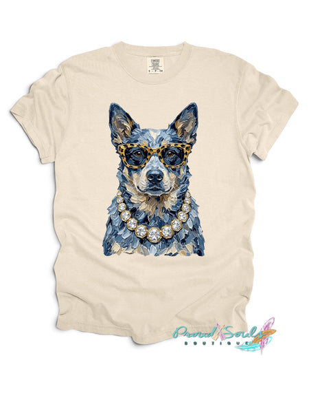 Glam Blue Heeler Tee PO