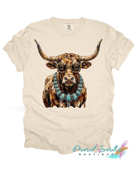 Western Glam Longhorn Tee PO