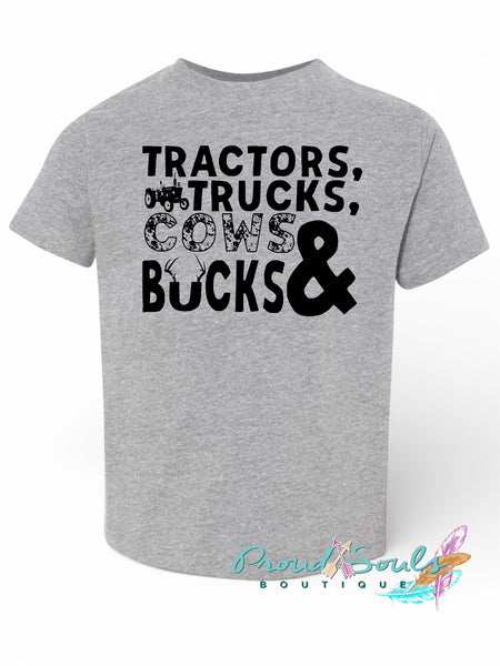 Tractors, Trucks Cows & Bucks PO