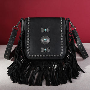 Montana West Fringe Mariposa Concho Collection Crossbody MW1270-8360