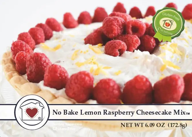 No Bake Lemon Raspberry Cheesecake Mix