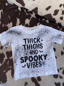 Thick Thighs + Spooky Vibes Kids Tee