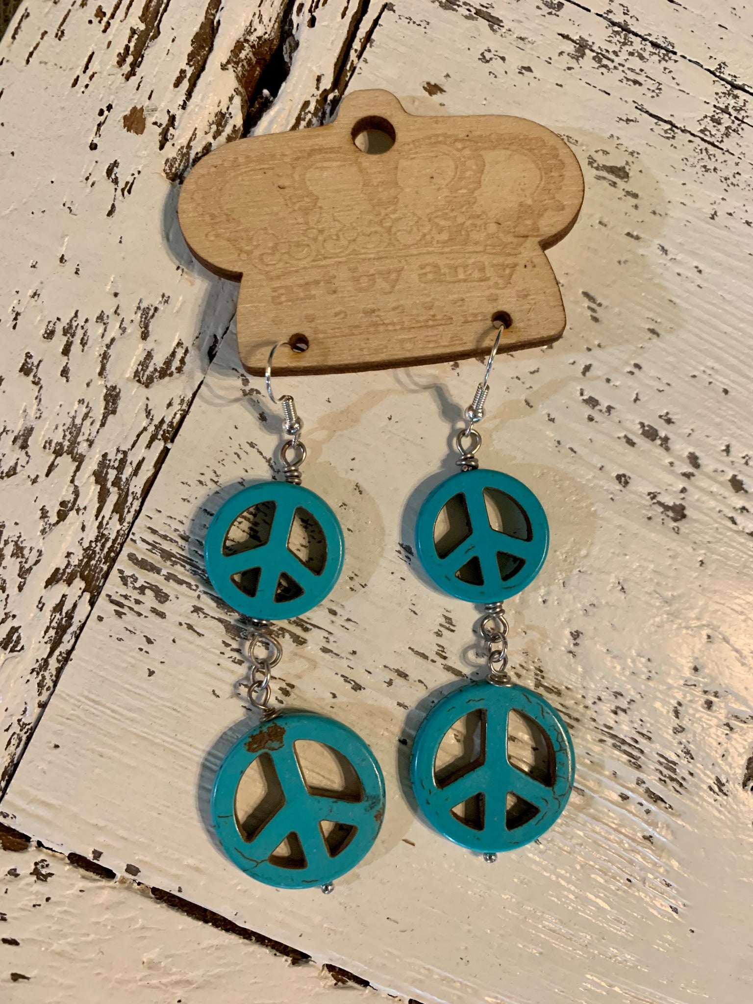 Turquoise Peace Earring (M)